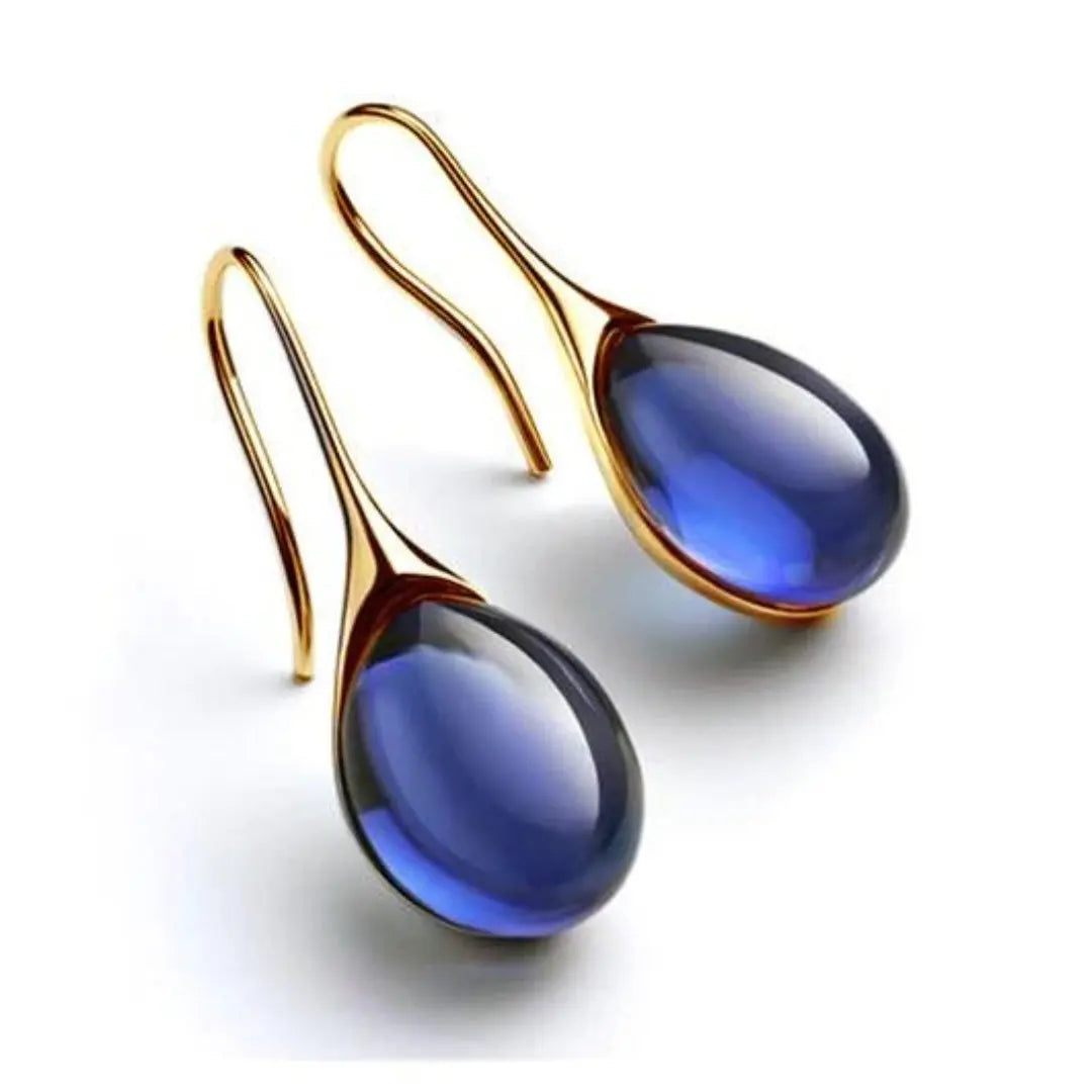 Alpaca Silver Crystal Drop Earrings