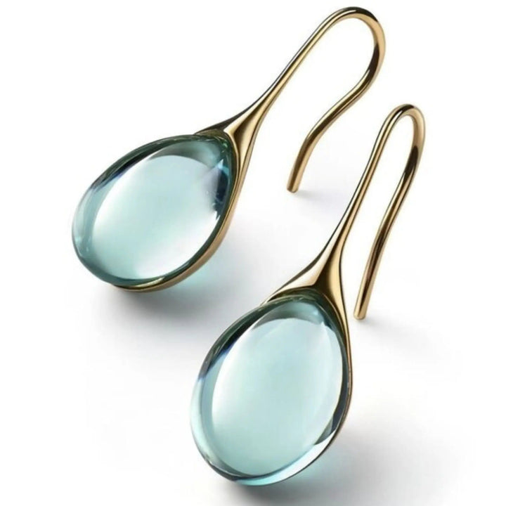 Alpaca Silver Crystal Drop Earrings