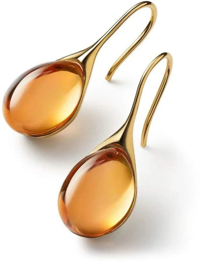 Alpaca Silver Crystal Drop Earrings